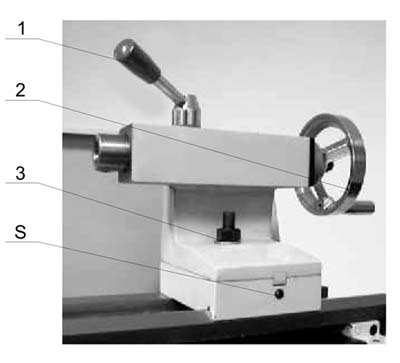 Налаштування задньої бабки токарного верстата SPA-500 SPA-500 Налаштування задньої бабки токарного верстата